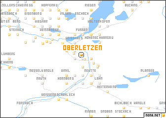 map of Oberletzen