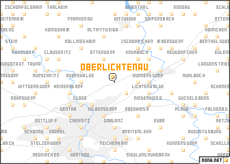 map of Oberlichtenau