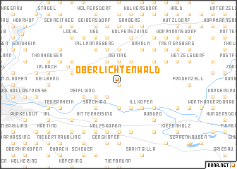 map of Oberlichtenwald