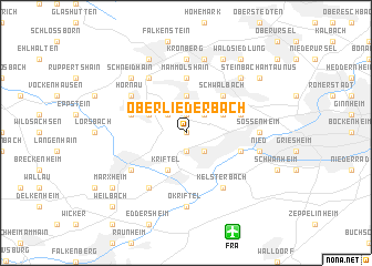map of Oberliederbach