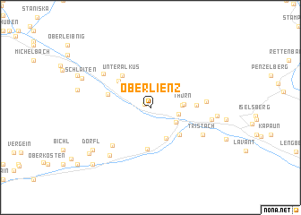 map of Oberlienz