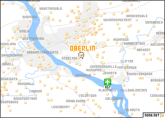 map of Oberlin