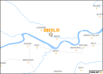 map of Oberlin