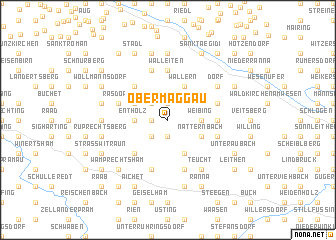 map of Obermaggau