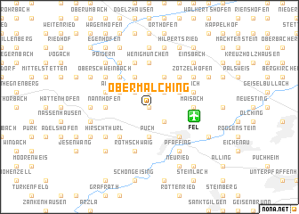map of Obermalching