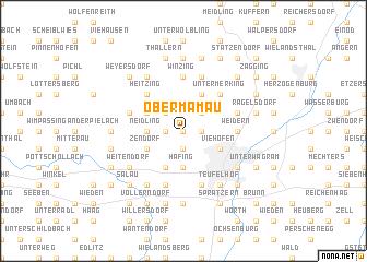 map of Obermamau