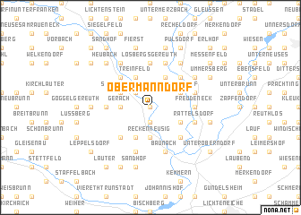 map of Obermanndorf