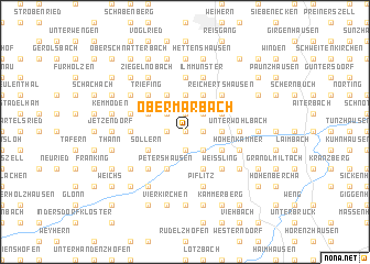 map of Obermarbach