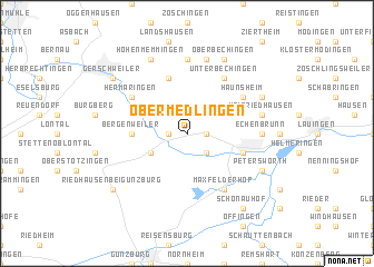 map of Obermedlingen