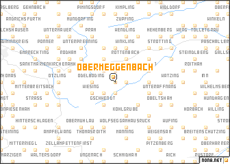 map of Obermeggenbach