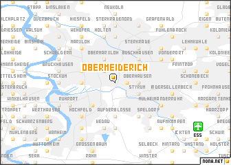 map of Obermeiderich