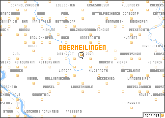 map of Obermeilingen