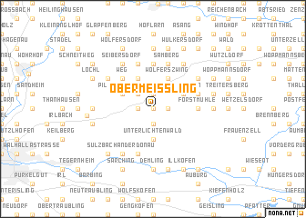 map of Obermeißling