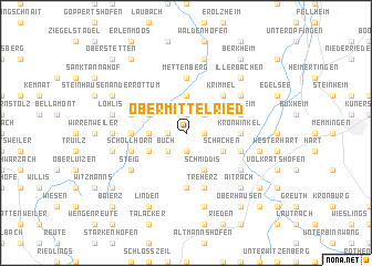 map of Obermittelried