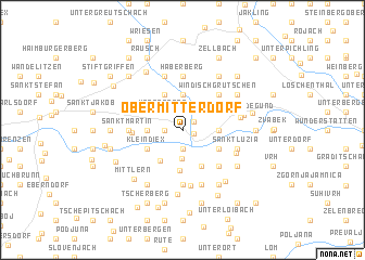 map of Obermitterdorf