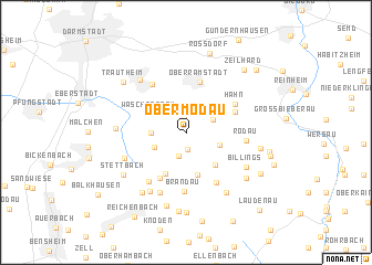 map of Ober-Modau