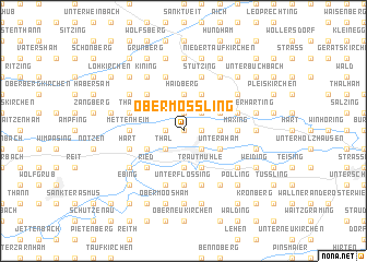 map of Obermößling