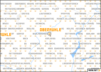 map of Obermühle