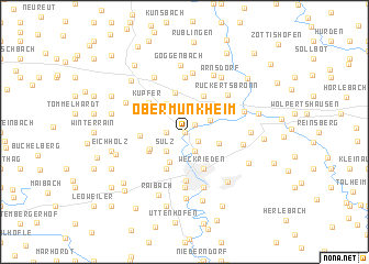 map of Obermünkheim