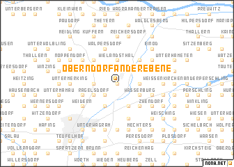 map of Oberndorf an der Ebene