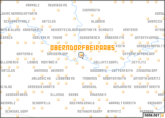 map of Oberndorf bei Raabs
