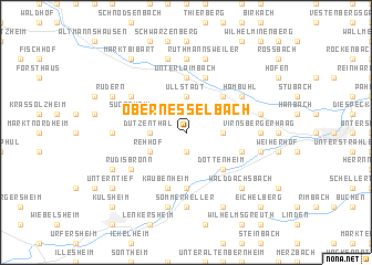 map of Obernesselbach