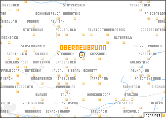 map of Oberneubrunn