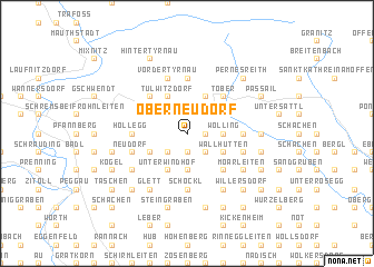 map of Oberneudorf