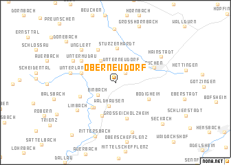 map of Oberneudorf