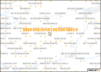 map of Obernheim-Kirchenarnbach