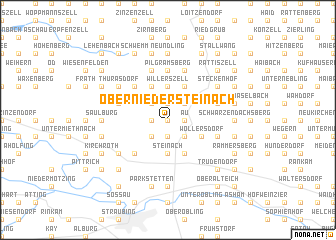 map of Oberniedersteinach