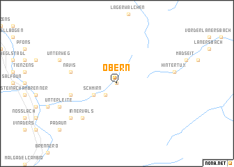 map of Obern