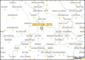 map of Oberobland