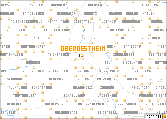 map of Oberoestheim