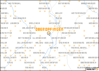 map of Oberopfingen