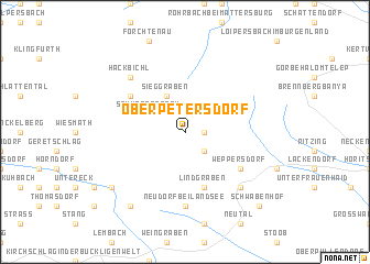 map of Oberpetersdorf