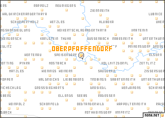 map of Oberpfaffendorf