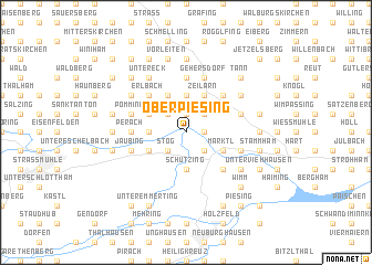 map of Oberpiesing