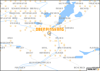 map of Oberpinswang