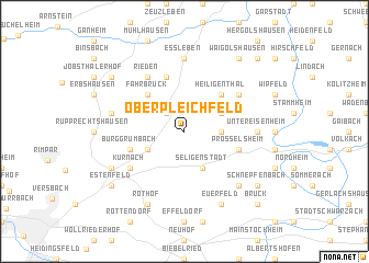 map of Oberpleichfeld