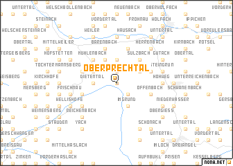 map of Oberprechtal