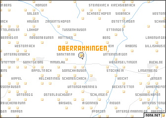 map of Oberrammingen