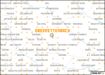 map of Oberrettenbach