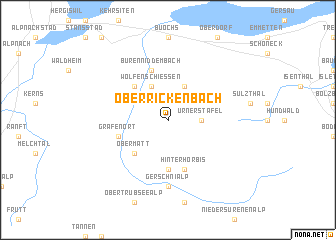 map of Oberrickenbach