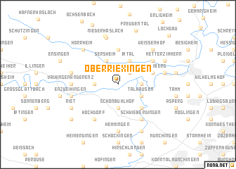 map of Oberriexingen