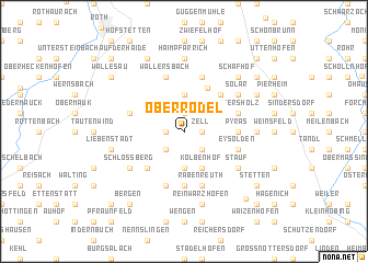 map of Oberrödel