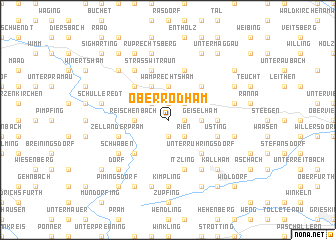 map of Oberrödham