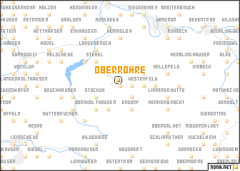 map of Ober-Röhre