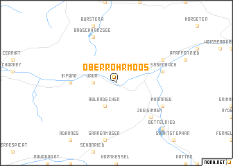 map of Ober Rohrmoos