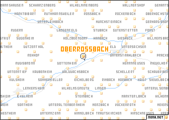 map of Oberroßbach